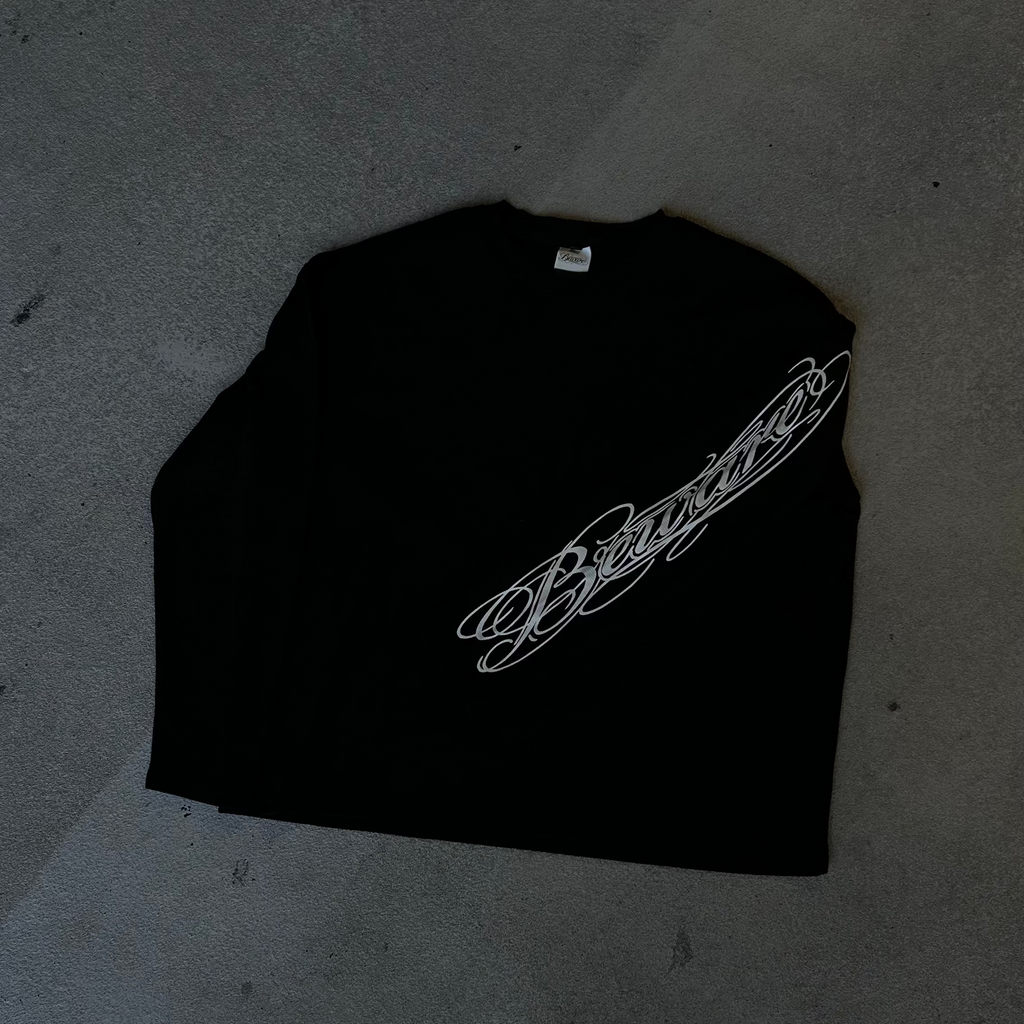Waffle Calligraphy Long Sleeve