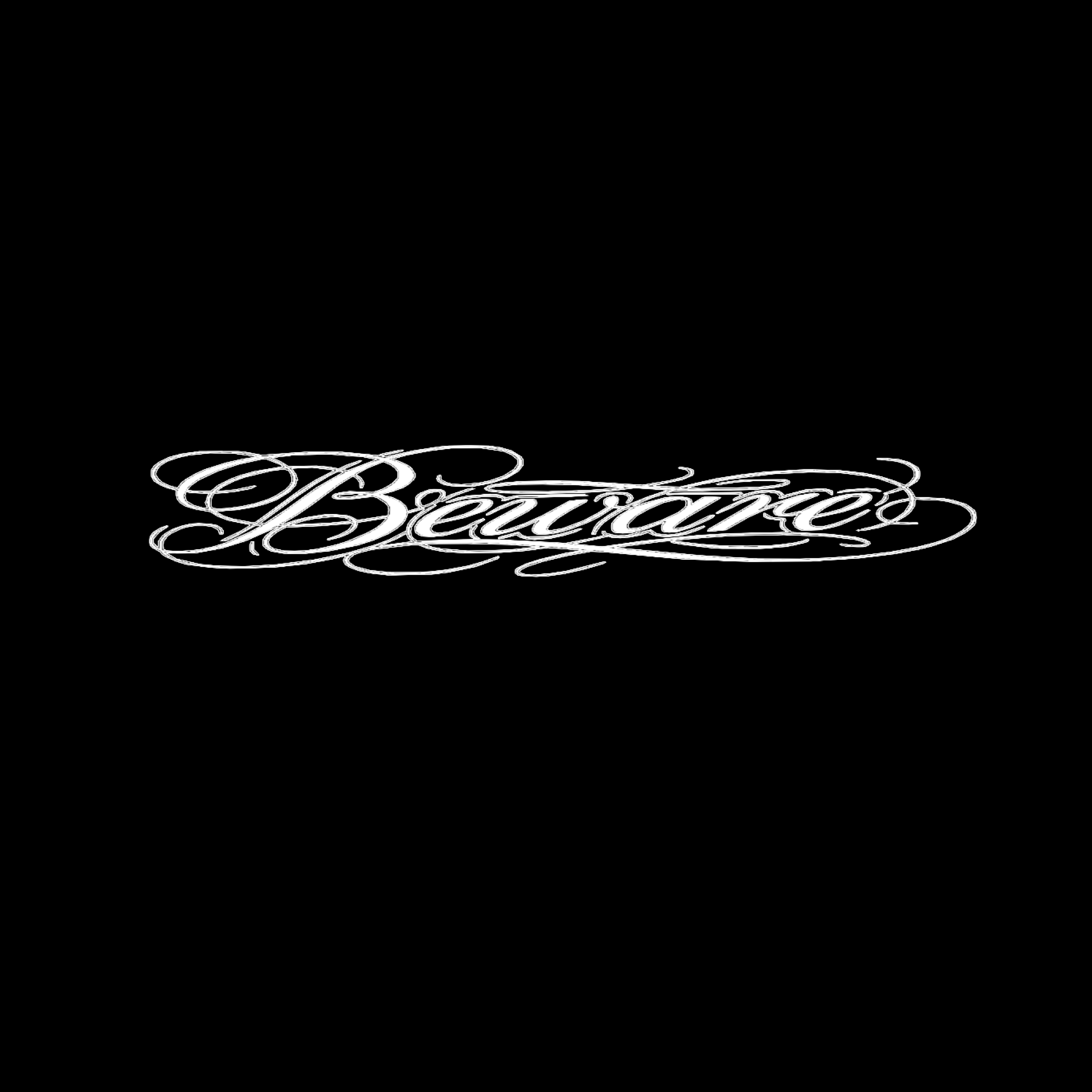 Calligraphy "beware"  Sticker